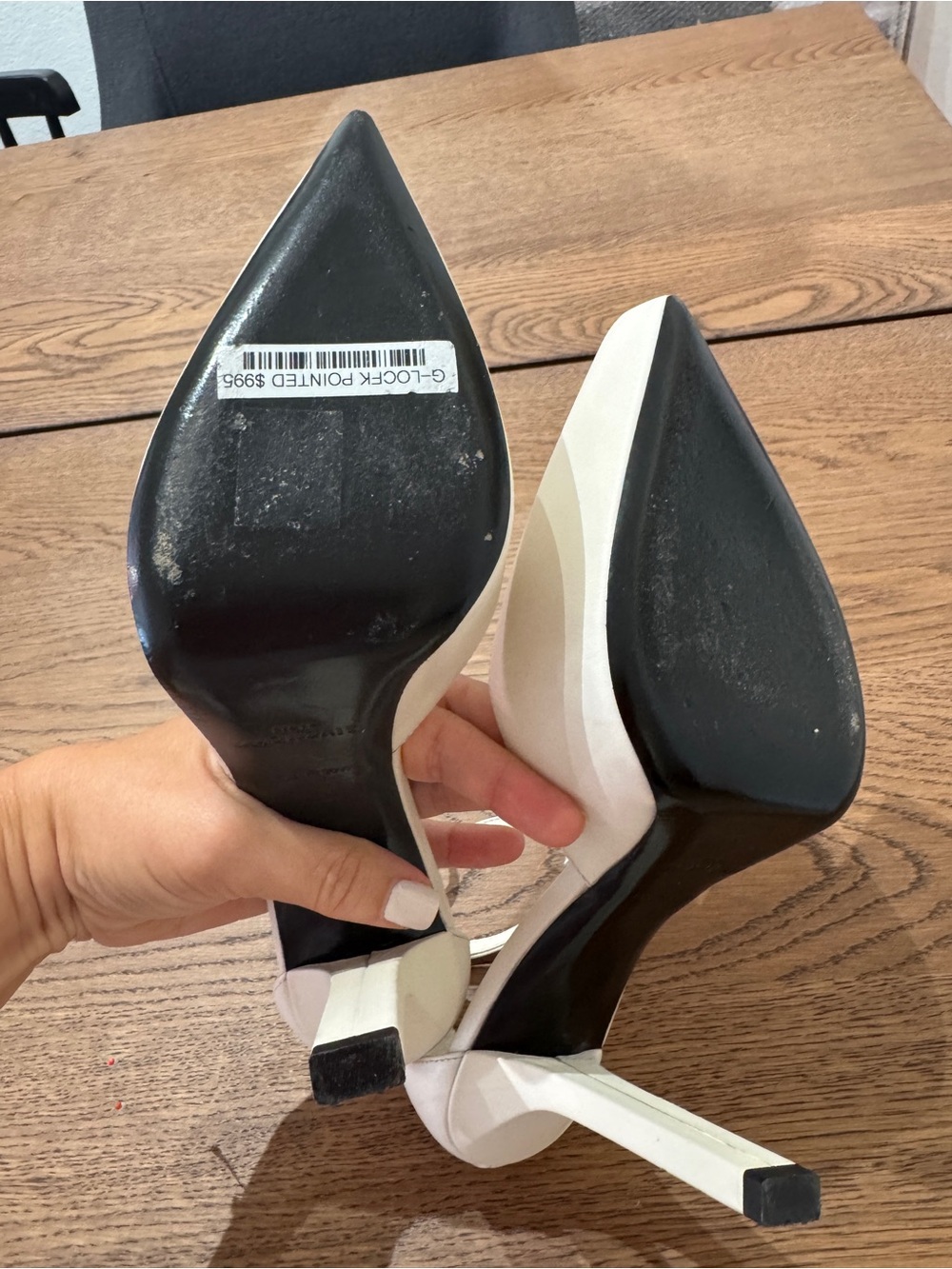 Givenchy White Charm-Detail Ankle Strap Pumps Heels Size 7 Made in Italy - Picture 12 of 13